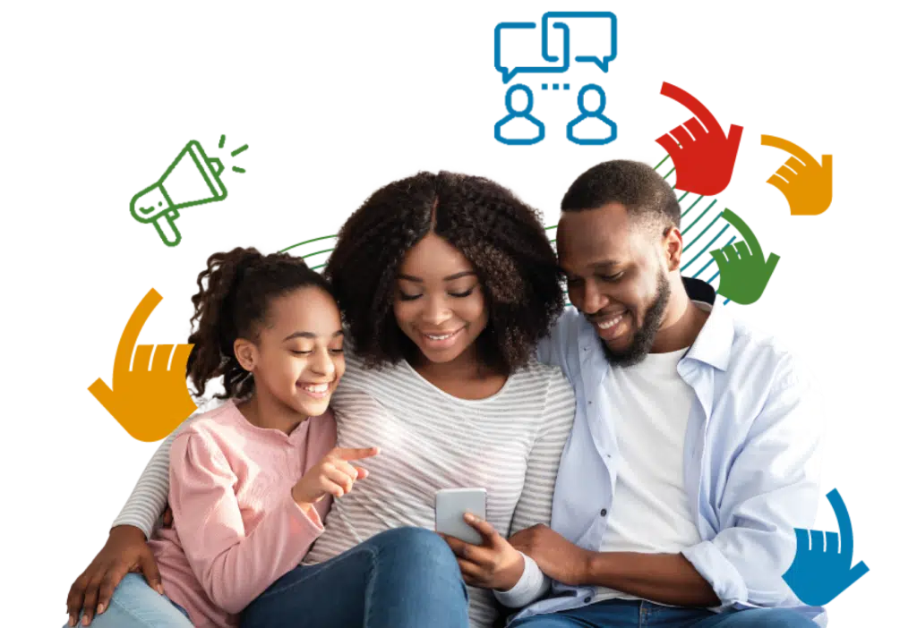 Padres participando en proceso educativo de sus hijos