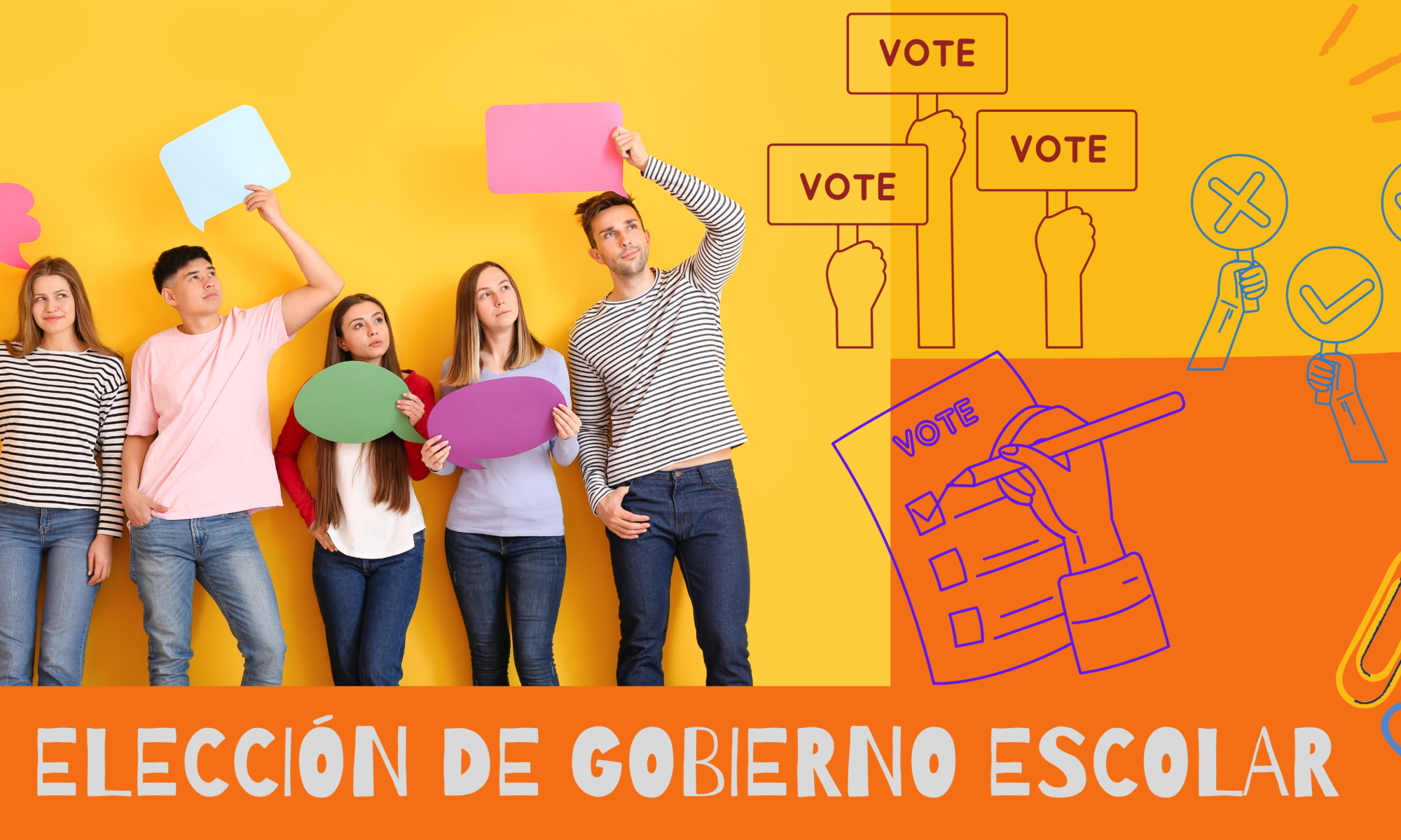 invitación a participar votaciones de gobierno escolar